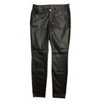 Eileen Fisher Black Coated Skinny Jeans Womens Size 12 Organic Cotton Washable Photo 1