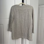 Tommy Bahama  Tie V Neck Gray Gold Metallic Sweatshirt Pullover Photo 3