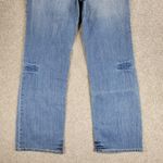 Faded Glory Vintage  Jeans Womens 12 Light Wash Blue Floral Flap Pockets Wide Leg Photo 6