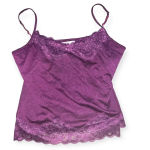 WD•NY Y2K WDNY Purple embellished Lace Trim Tank Top Photo 0