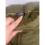 Quince 100% European Linen Tapered Ankle Martini Olive Pants Size Medium Pockets Photo 2