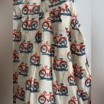 Anthropologie Postmark Bicycle Print Strapless Dress Photo 4