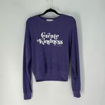 Spiritual Gangster  Create Kindness Purple Crew Neck Sweatshirt, Medium Photo 4