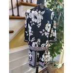 White House | Black Market  Medium Floral Scroll Tunic Top Mini Dress Boho Photo 4
