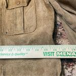 Vintage Women’s‎ Suede Leather Barn Cropped Trench Jacket Size 11 Handmade Tan Photo 11