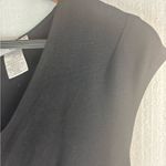 Bar III  L V-Neck Cap Sleeve Fit n Flare Mini Dress - Black - Funeral Photo 4
