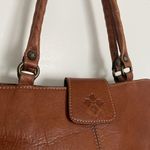 Patricia Nash Rienzo Top Handle Satchel Tan Leather Handbag Brown Photo 5