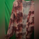 NWOT ICON Swim Bikini Sheer Swirl Pattern Kimono Cover Up size Medium Pink Photo 2