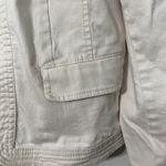 Loft Ann Taylor Cream Denim Open Front Jacket Photo 2