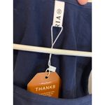 Reoria XS Blue Crop Top Tank Sleeveless Square Neck Casual Active Basic Photo 2