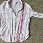 Lucky Brand 100% Cotton Striped Button-Up Shirt Photo 4