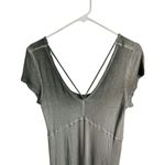 American Eagle  Women's Green Knee Length V-Neck Dress Standard Size L Casual Photo 2