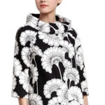 Kate Spade  Florence Broadhurst Black White Floral Blazer Jacket Size 2 Women's Photo 0