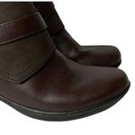 Easy Street NEW Womens  Amanda Buckle Faux Brown Leather Ankle Boots Booties Sz 7 Photo 3