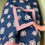 Vineyard Vines Wrap Skirt Womens 6 Blue Pink Compass Print Mini Nautical Cotton Photo 5