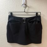 I am gia  Carmine Mini Skirt Black Size M Y2K Bratzcore Concert Rave Stretchy Photo 2