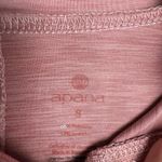 Apana  Women Size‎ Small pink athletic drawstring cropped 1/4 zip shirt Photo 1
