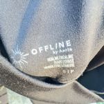 Aerie Arie OFFLINE Real Me high waisted crossover flare leggings size small black, NWT Photo 8