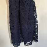 Lulus ‎ Navy Blue Floral Lace Halter Neck Mini Dress Love Poem Size Small Photo 5