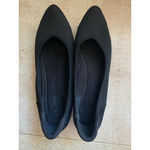 Anne Klein  Pointed Toe Flats AK Sport Black Knit Classic Comfy City Soft Travel Photo 2