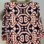 Laundry by Design  Long Sleeve Dress in Navy and Orange Photo 4