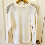 Vintage cottagecore country wear knit colorful sweater White Size M Photo 1
