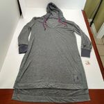 Free People Movement ‎ Feel Good Layer Longline Hoodie Charcoal Heather Large NEW Photo 0