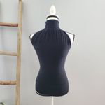 White House | Black Market Black Sleeveless Lightweight Turtleneck Sweater Size S Photo 1