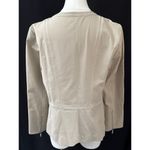 Women’s Lafayette 148 Beige Zip up Jacket Sz 10 Photo 2