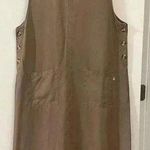 NATURAL ORIGINS | VINTAGE | 90s Sleeveless Utilitarian Maxi Dress Tan Size 1X Photo 0