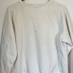 Madewell NWT Garment-Dyed Crewneck Sweatshirt in Parchment - Size: Medium Photo 6