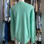 J.Crew  Green Cardigan Sweater with Classic Silhouette Cashmere Blend Photo 2
