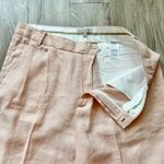 Banana Republic Women's Palma Straight Leg Linen Trouser Pants in Daybreak Peach Photo 8
