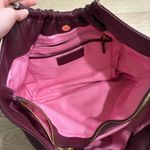 LDT Lily Medium Tote Snake Cabernet Purple Leather Photo 8