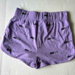 Nike air slim fit all over print athletic shorts Purple black medium high rise Photo 3