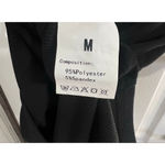 Unbranded Black And White Ribbon Sleeve Ribbed Short Sleeve T Photo 4