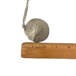 VTG International Pewter 1974 Sand Dollar Pendant 24” Silver Tone Chain Necklace Photo 7