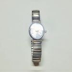 Japanese Movement Vintage 2 Tone Quartz Stretch Watch Photo 1