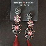 Romeo + Juliet Couture Romeo & Juliet FAB Earrings Antique Look w Tassels Photo 0