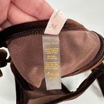 Chloe Rose NWT  Brown Velvet Self Side Tie Swim Bikini Bottom Size Medium Photo 4