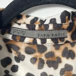 Zara Basic Sheer Leopard Print Button Photo 1