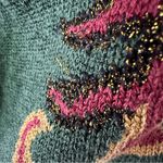 Liz Claiborne  Vintage Green Paisley Sweater Size S Photo 7