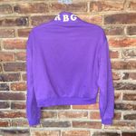 SWS Athletics Purple Super Diva Quarter Zip Crop Sweatshirt Women's Size Small Photo 5