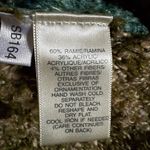 Susan Bristol Vintage Colorblock Fall Leaves Fringy Patchwork Cardigan Granny Photo 5