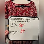 "Venezia" Shirt Y2K, Babydoll, Boho, Gypsy, Paisley, VINTAGE size 14/16 Red Photo 1