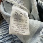 Sea NY Bleached Denim Daryl Mini Skirt Size S Tiered Elastic Waist Pockets Blue Photo 7