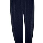 Athleta Navy Brooklyn Textured Ankle Pant Leopard Print Athletic Pants Size 6 Photo 0
