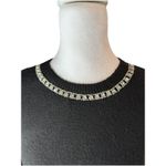 Vera Wang Simply  Knit Sweater Women's Sz Xs Necklace Sweater Diamonds Holiday Photo 3