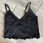 Black Lace Trim Cami Top Photo 0