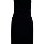 Silk blend little black dress with lace trim hem, size 8 Photo 2